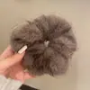 Faixa de Cabeça Elegante de Pelúcia de Visão Outono e Inverno 2025 Nova Faixa de Cabelo Classy de Intestino Grande Elástico Retro Prendedor de Cabelo Feminino
