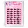 Cílios postiços sem cola, estilo girassol familiar, cat-eye puro e inocente, estilo fox-eye, cílios grandes e cacheados para preguiçosos, cílios puros selvagens e naturais
