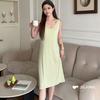 Jieaina Viene con Su Propio Sujetador, Camisón Chaleco Fresco y Versátil para Mujer, Modal de Verano Dulce Color Sólido Casual Ropa de Casa