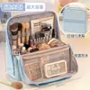 Bolsa de Maquillaje Vertical para Colgar en Maleta Mujer Gran Capacidad para Viaje Salida Viaje de Negocios Impermeable Portátil con Compartimentos
