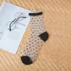 Calcetines de dibujos animados primavera y verano primavera y verano boca profunda calcetines de cristal transparente calcetines invisibles para mujer venta al por mayor de fábrica