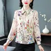Camisa Tops para Mujer 2024 Verano Nuevo Estilo Camisa con Estampado de Temperamento Delgado para Mujer Manga Larga Mujer