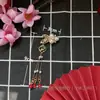 Novia China Boda Hecho a Mano DIY Accesorios Antiguo Tuan Xi Fan Decoración Colgante de Taza de Té Material de Borla Xi Zi