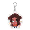 Llavero de mercancía para escenario con forma especial transfronteriza, lindo colgante bidimensional de dibujos animados acrílicos para mochilas de estudiantes
