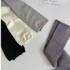 [Exclusivo para Nuevos Clientes] Calcetines Largos Color Crema para Otoño e Invierno con Puños Engrosados, Calcetines Hasta el Muslo sin Malla, Calcetines Beige Hasta la Rodilla
