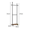 Cabideiro estilo italiano para hall de entrada e quarto, novo cabide de metal para pendurar, autoportante, luxo leve e prateleira móvel para armazenamento de roupas