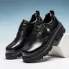 Zapatos casuales de estilo británico para hombre, zapatos derby para hombre, nuevos modelos de alta gama a la moda, zapatos Mickey versátiles únicos y elegantes