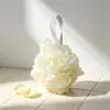 Borde de Encaje Malla Densa Suave para Baño Espuma Rápida con Cuerda para Colgar Conveniente para Escurrir y Almacenar Lavado del Hogar