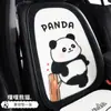 Cojín para Asiento de Coche Invierno Felpa Pieza Única Diosa Lindo Dibujo Animado Panda Trasero Terciopelo de Visón Asiento del Conductor Principal de Gama Alta