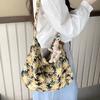 Bolsa de Lona com Estampa de Leopardo Transfronteiriça, Bolsa Transversal, Bolsa de Compras, Bolsa de Ombro Casual Versátil de Grande Capacidade na Moda, Moderna e Versátil
