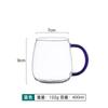 Copo de Café da Manhã Transparente Criativo Personalizado Tendência Estilo Ins Vidro Copo de Água Doméstico com Alça Resistente a Altas Temperaturas Copo de Chá para Mulheres