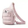 Bolso Pequeño de Hombro Bolso Cruzado Puffer Acolchado Ligero Multibolsillos para Viajes Deportes Senderismo