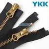 Cremallera YKK No. 5 Cobre Dorado Inicio Único Inicio Doble Cola Cerrada Cabezal de Cremallera YKK Cremallera para Bolsillo de Chaqueta Pantalón