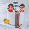 Celebridad de Internet Pegamento Suave Pastel de Mujer Rica Adornos Decorativos Diosa Rica Rica Cumpleaños Enchufe de Dinero Rico Cumpleaños Importante
