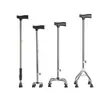 Bastón de cuatro patas para ancianos, antideslizante para exteriores, anticaídas, retráctil y ajustable, bastón de senderismo de acero inoxidable, bastón para caminar al aire libre