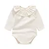 Macacão Bebê Outono Meninas Macio Quente Macacão 2026 Novo Estiloso Versátil Roupa de Engatinhar Roupas de Bebê