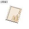 Accesorios de Imán de Refrigerador Individuales de Madera, Imanes de Refrigerador de Atracciones Emblemáticas con Sello, Accesorios Creativos de Marco de Madera Hechos a Mano