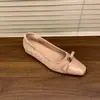 Primer Encuentro con la Temporada: Zapatos Planos Elegantes de Gamuza con Lazo Oculto, Nuevos para Primavera y Otoño, Slip-On de Piel Suave para Mujer, para el Trabajo