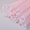 Material de embalagem flor de malha ondulada floco de neve plissado, suprimentos para florista, arte floral estilo coreano, malha ondulada para embalagem de rosa
