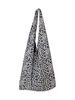 Bolso de Hombro Plegado de Primavera de Doble Propósito Bolso Coreano con Estampado de Leopardo Bolso General de Gran Capacidad Bolso de Axila con Puntos de Ola Bolso de Estudiante