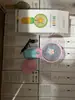 Ventilador de Mano Lindo de Dibujos Animados Regalo Souvenir con Diseño de Frutas y Flores, Soporte de Teléfono Perezoso Portátil para Escritorio con Función de Carga