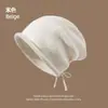 Gorro holgado de nuevo estilo 2026 para mujer, gorro para la cabeza de otoño e invierno, gorro posparto, versátil, de lana tejida para adelgazar la cara, gorro para clima frío