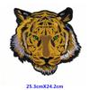 Patche Bordado Grande Cabeça de Tigre Desenho Animado Bordado Computadorizado Patche de Animal para Bolsas, Acessórios de Roupa e Enfeites de Vestuário