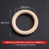 Hebilla de madera al por mayor anillo de madera anillo para correr anillo de madera 12~80mm anillo de madera varilla de lijado círculo para atrapasueños diy anillo de madera anillo de madera