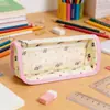 Nuevo Estuche Triangular Transparente, Bolsa de Papelería de Gran Capacidad Específica para Exámenes, Bolsa de Almacenamiento para Estudiantes Simple y Elegante Venta al por Mayor