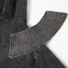 Chaqueta con capucha lavada y desgastada, algodón lona, marca punk moderna, ropa de hombre para primavera y otoño, orientada al diseño, patchwork deconstruido, estilo desierto