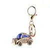 Chaveiro de Carro Fusca Feminino Fofo Pingente de Bolsa com Strass Chaveiro de Metal Criativo Presentes de Comércio Exterior Venda por Atacado