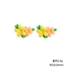 Accesorios de flor de tulipán de color brillante de resina hechos a mano DIY pegamento de crema funda de teléfono imán de refrigerador hebilla de zapato materiales