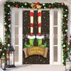 Cortina de Puerta Navideña del Grinch de Venta Caliente Transfronteriza Tela Decorativa Paño para Escena de Fiesta de Ventana de Gabinete de Entrada de Venta Caliente Transfronteriza Multipatrón