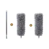 Plumero de Mango Extra Largo, Plumero de Plumas, Herramienta de Limpieza de Telarañas Doméstica Plegable para Eliminar el Polvo, Artefacto Lavable y que No Suelta Pelusa