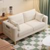 Sofá de tela sala de estar nuevo bloque de tofu individual simple moderno habitación de alquiler doble apartamento pequeño sofá silla venta al por mayor
