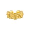 Anillo con Patrón de Árbol Irregular para Mujer Estilo Frío Plata de Ley S925 Patrón Vertical Nicho Diseño Original Ins Anillo Abierto de Plata