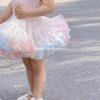 ¡Ofertas especiales de liquidación! ¡Sin retorno! Falda Corta de Niña TUTU Segunda Generación Color Helado Arcoíris