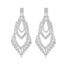 Pendientes de Cristal con Forma de Gota de Agua Hueca Nuevos Transfronterizos Europeos y Americanos Pendientes de Tachuela con Borla de Moda Estilo Lujo Ligero Elegantes para Mujer