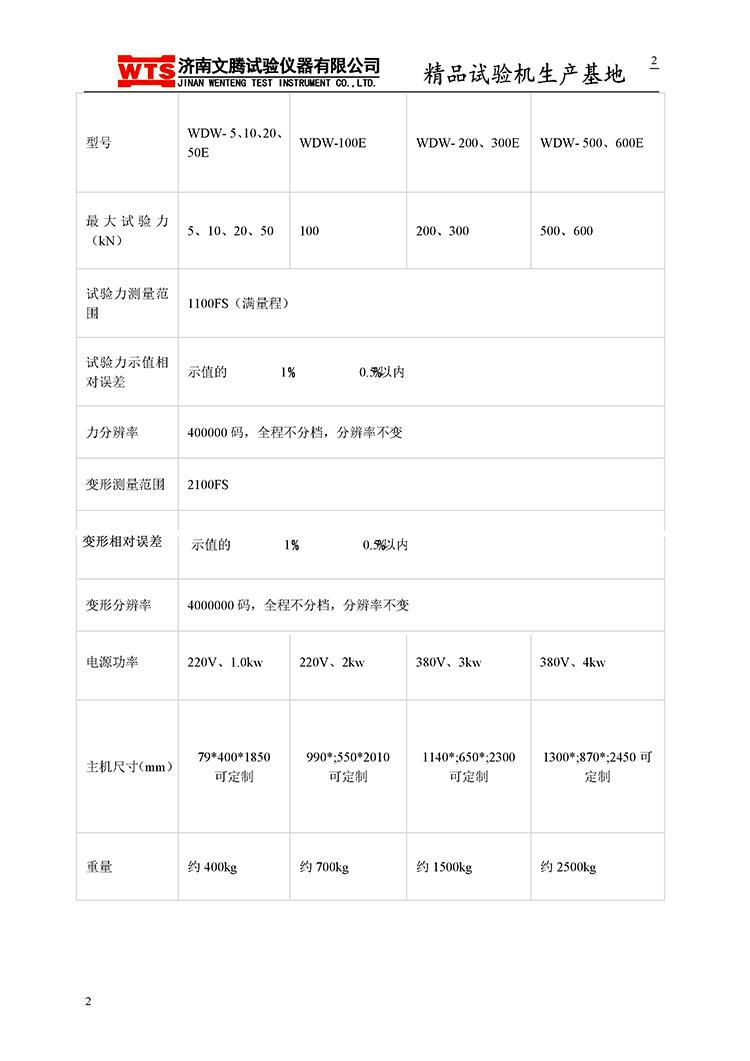 电子万能拉力试验机介绍