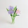 Enfeites de Flores Artificiais Mini Esmaltadas Zibo Decoração de Casa Artesanato Esmaltado Boshan Enfeites para Mesa de Escritório