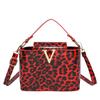 Moda Estampado de Leopardo Casual 2025 Tendencia Retro Simple Estilo Chica Popular Bolso Cuadrado Pequeño de Hombro Cruzado
