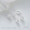Acessórios de Contas Espaçadoras de Grande Furo em Ouro 14K e Prata com Zircônia Encaixada Fio Espaçador Pérola Cristal Pulseira Material para Joias DIY Feito à Mão