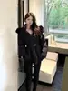 Chamarra de Plumón con Capucha Versión Alta Grenoble Chaqueta de Esquí Cintura Ajustable Cortavientos Impermeable Chaqueta de Plumón Estilo Corto para Mujer