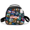 Bolsa de Almuerzo para Estudiantes de Primaria, Bolsa de Picnic, Bolsa de Hielo Redonda, Bolsa Térmica con Estampado Divertido, Bolsa de Hombro Única, Bolsa de Almuerzo de Dibujos Animados