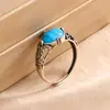 Anillo de Plata S925 con Amuleto de Ámbar Rojo Natural del Sur para Mujer, Anillo de Moda Hueco Artístico Retro Exquisito Incrustado en Plata