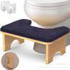 Banheiro de Madeira Vaso Sanitário Banquinho Bambu Vaso Sanitário Agachamento Banquinho Simples Antiderrapante Degrau Especial Artefato Banquinho Atacado