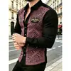 Nova Camisa Masculina de Manga Longa com Estampa 3D Outono 2026 Primavera e Outono SHEIN AliExpress Moda Transfronteiriça Tendência Top