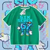 2026 Transfronteiriço Roubar um Cérebro Podre Cérebro Podre #67 Camiseta de Manga Curta para Meninos e Meninas Camiseta Básica Casual