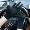 En Stock Nuevos Guantes de Seda Helada Finos Antideslizantes de Medio Dedo para Mujer, Diseño de Dos Dedos Expuestos, Guantes para Hombre para Reparto y Servicio de Comida