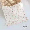 Toalha Quadrada de Gaze Estampada de Algodão Crepe de Quatro Camadas, Toalha de Mão, Toalha de Bebê, Paninho de Baba, Toalha de Rosto, Absorvente, Macia para Bebês e Crianças